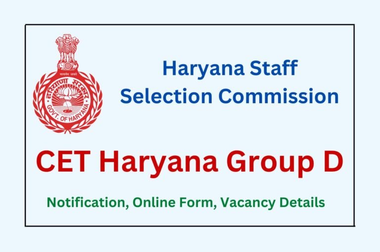 CET Haryana Group D 2023 Notification, Apply Online, Exam Date ...